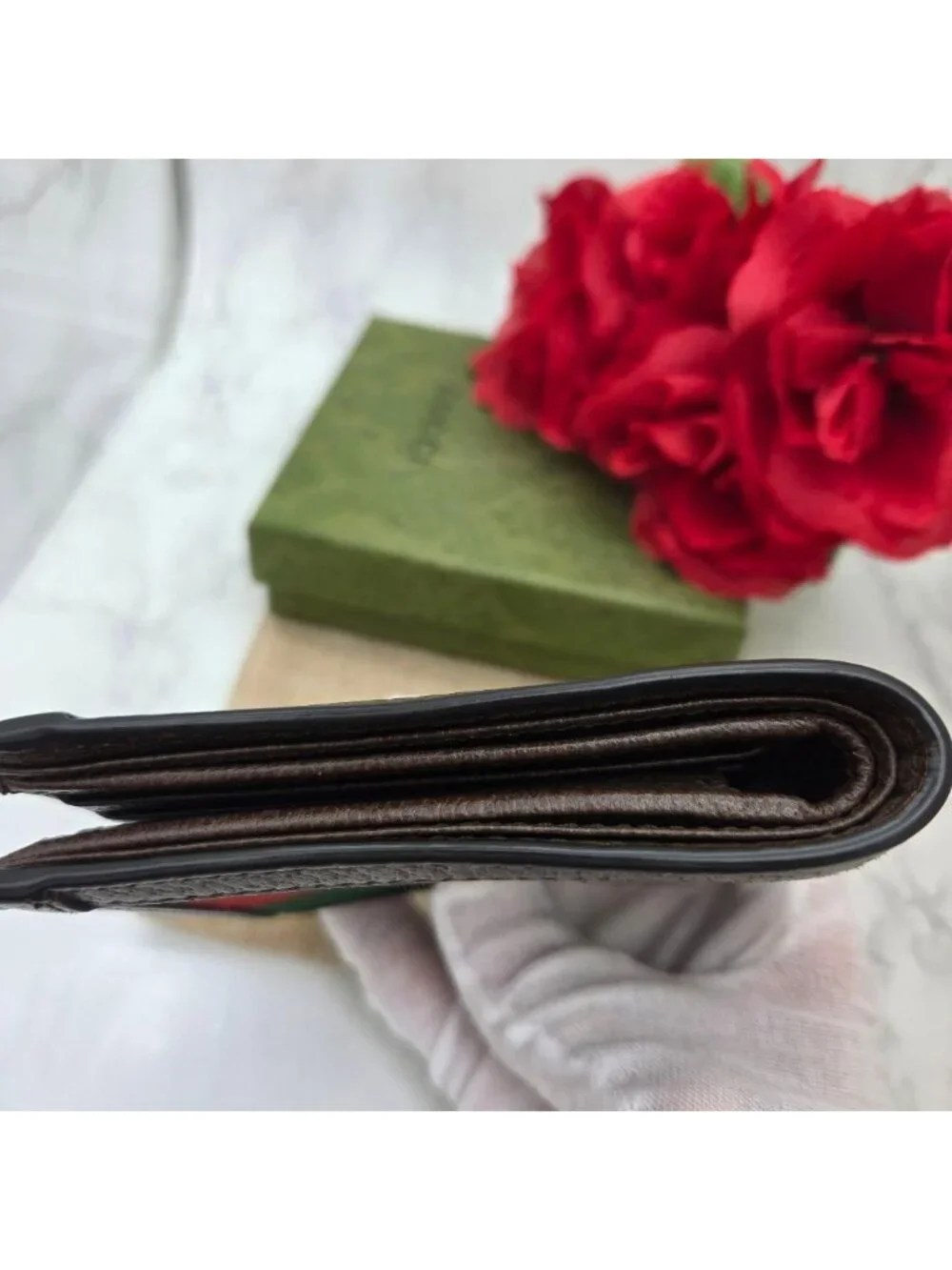 Gucci Fold Wallet Sherry Line GG
